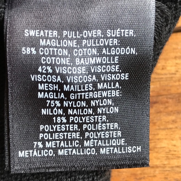 Anthro Knitted & Knotted Black Sequin Cardigan - Picture 8 of 8